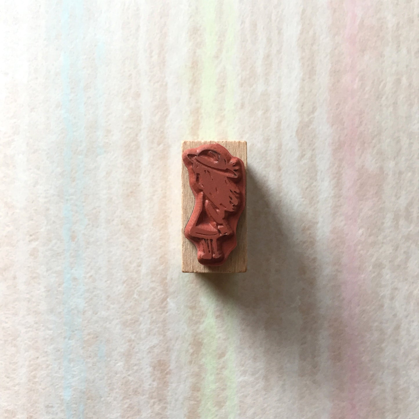 Deerforest - girl looking rubber stamp [Pre-loved]