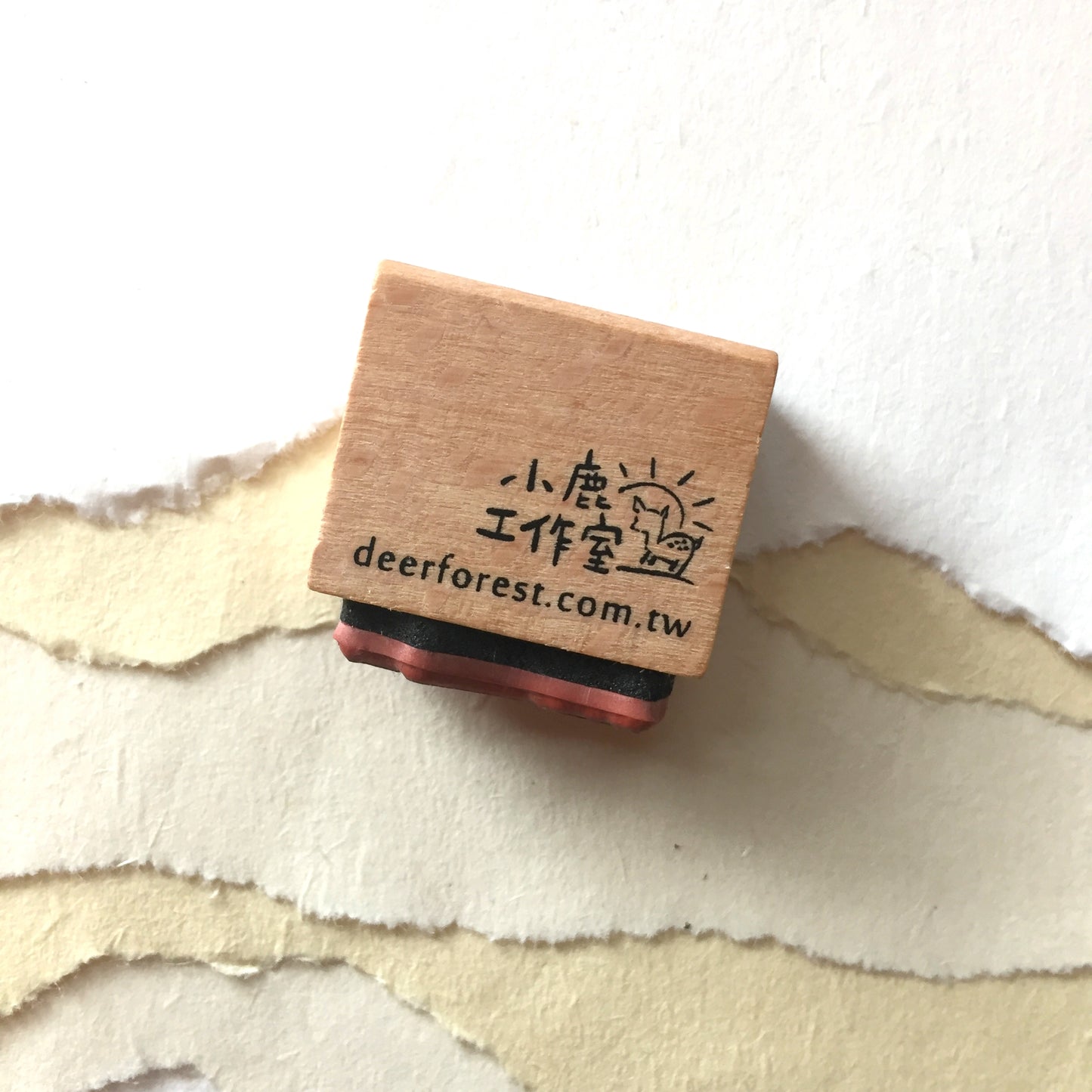 Deerforest - girl looking rubber stamp [Pre-loved]