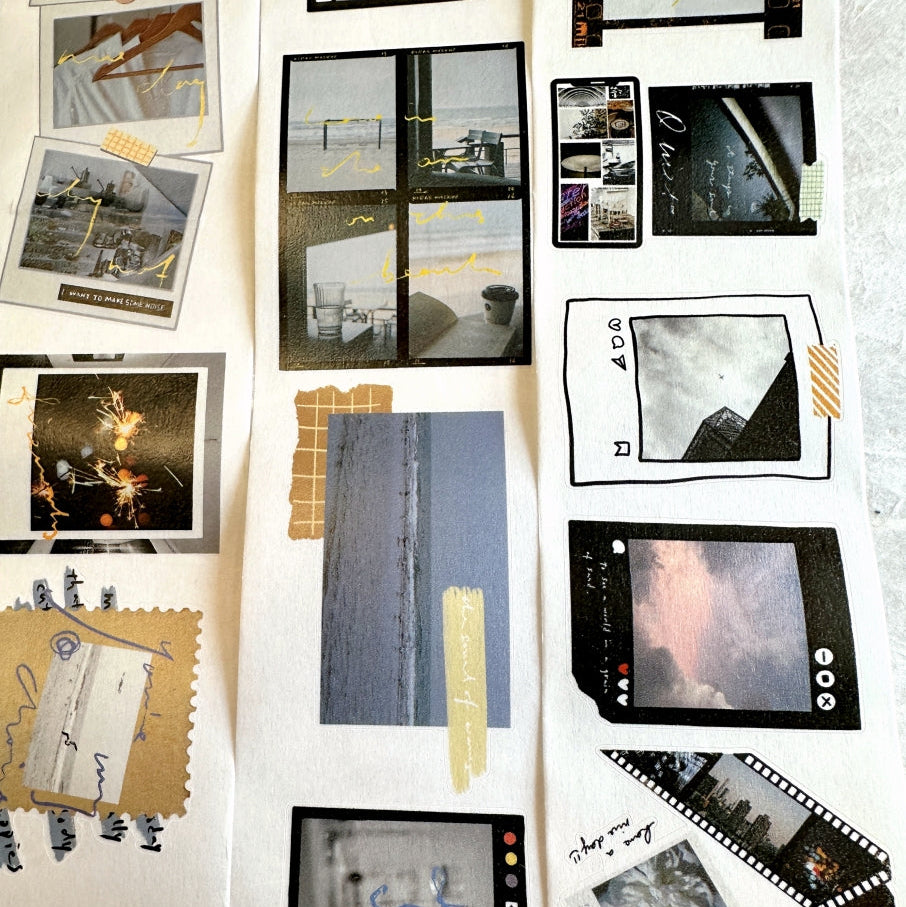 Dengdeng Studio - Fragments of Time kiss-cut washi tape SAMPLES