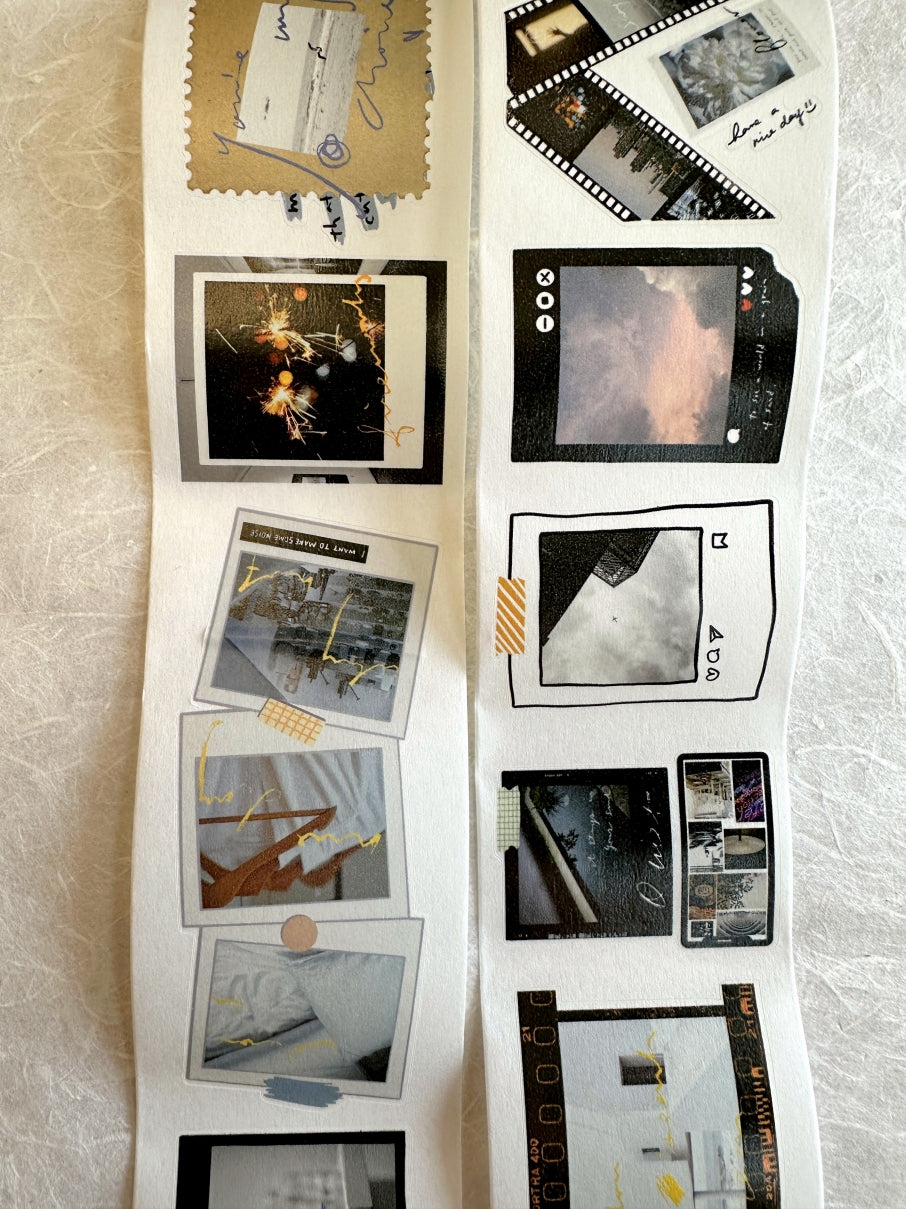 Dengdeng Studio - Fragments of Time kiss-cut washi tape SAMPLES