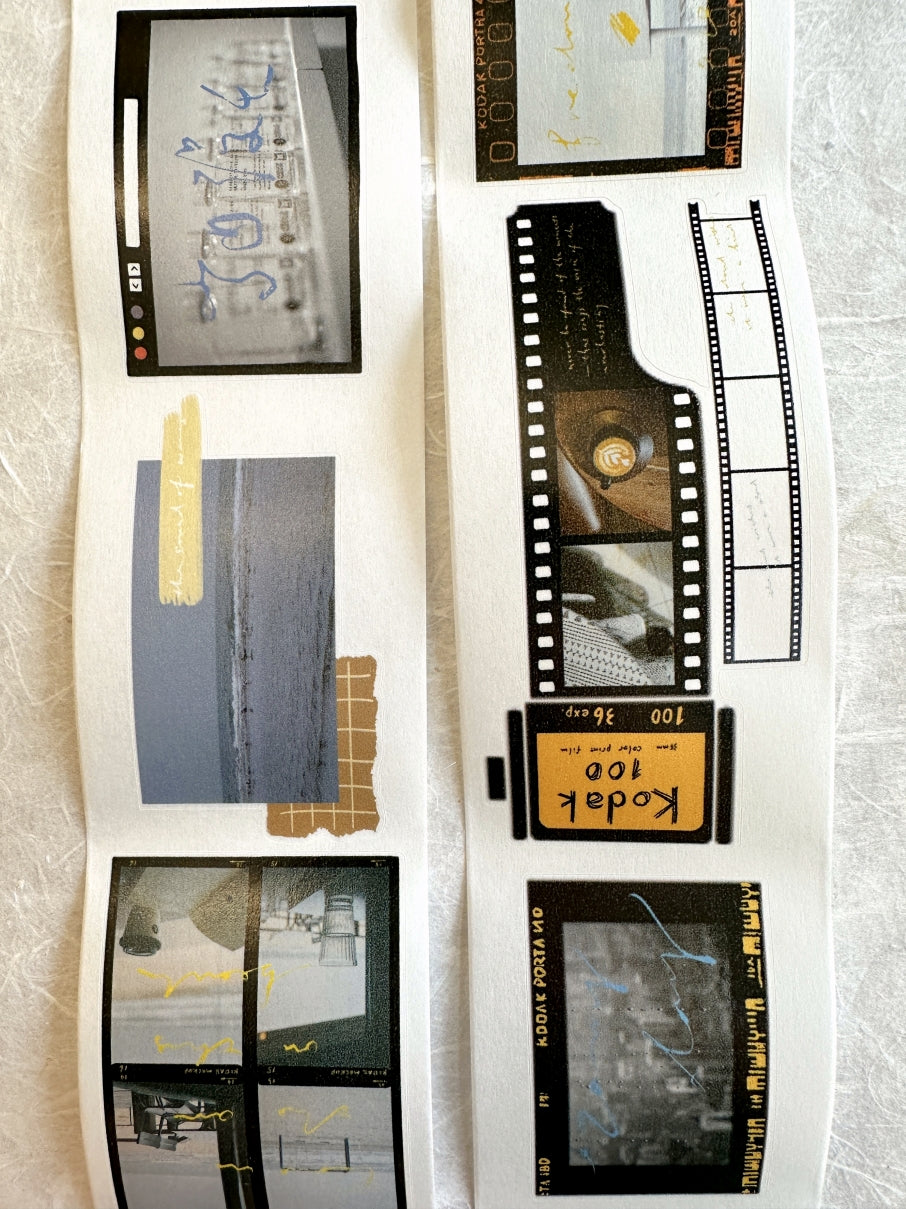 Dengdeng Studio - Fragments of Time kiss-cut washi tape SAMPLES