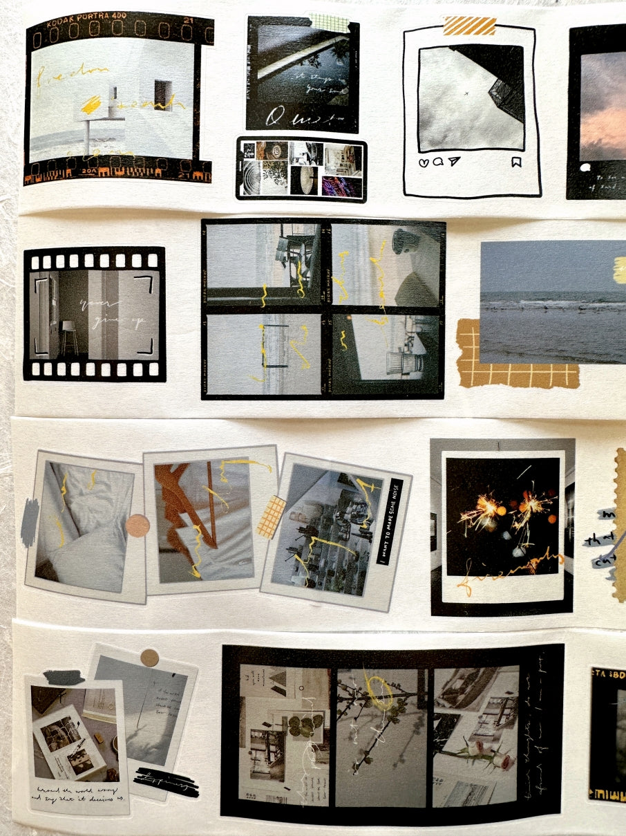 Dengdeng Studio - Fragments of Time kiss-cut washi tape SAMPLES