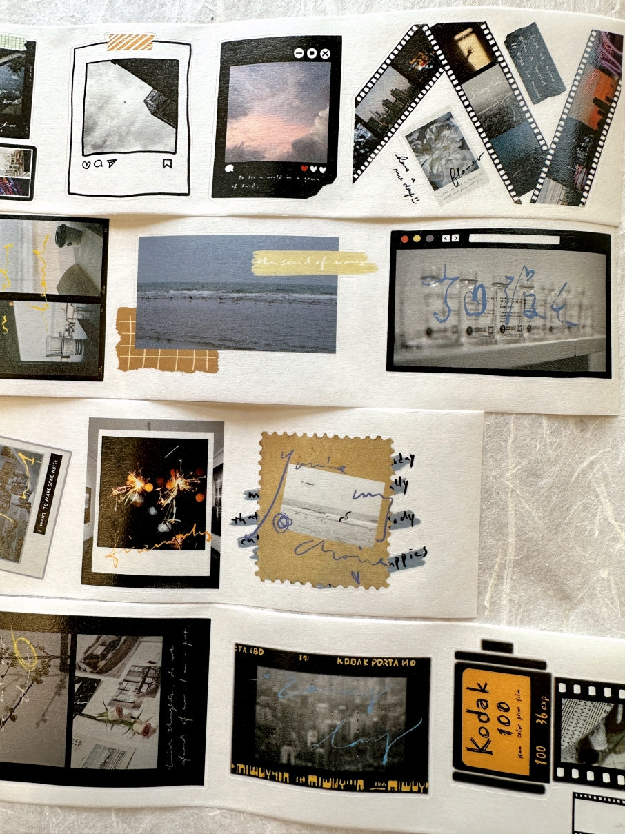 Dengdeng Studio - Fragments of Time kiss-cut washi tape SAMPLES