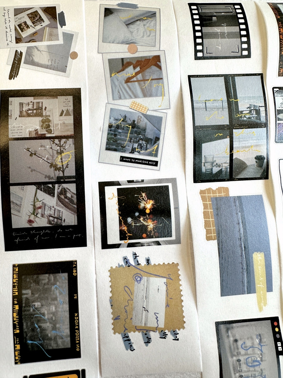 Dengdeng Studio - Fragments of Time kiss-cut washi tape SAMPLES