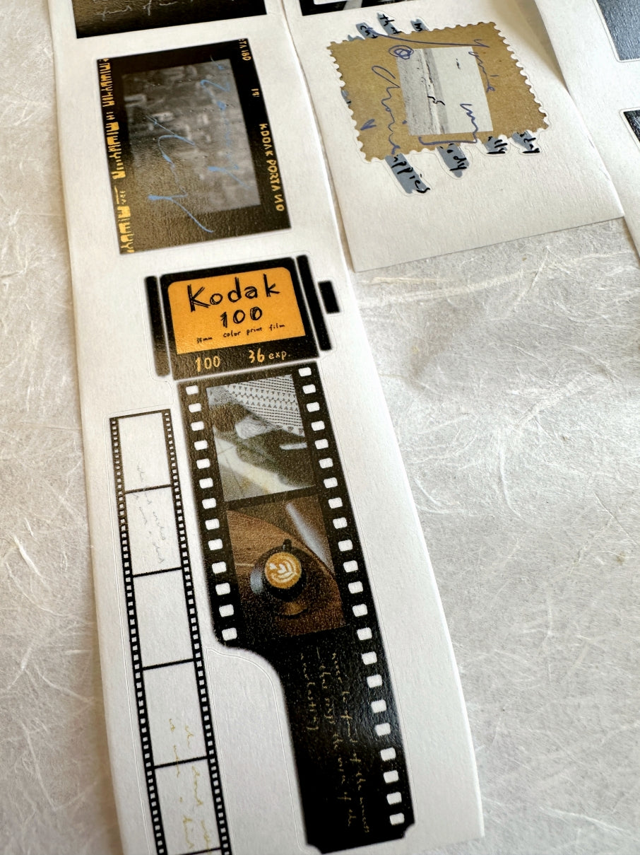 Dengdeng Studio - Fragments of Time kiss-cut washi tape SAMPLES