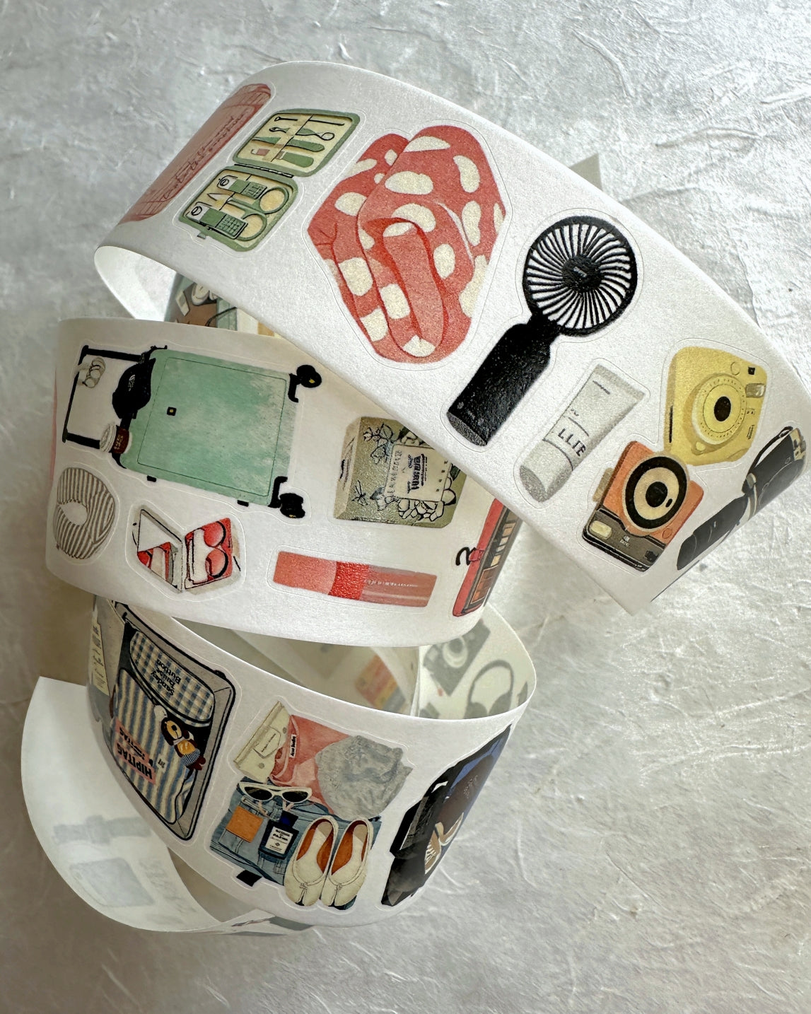 Dengdeng Studio - Travel collection kiss-cut washi tapes SAMPLES