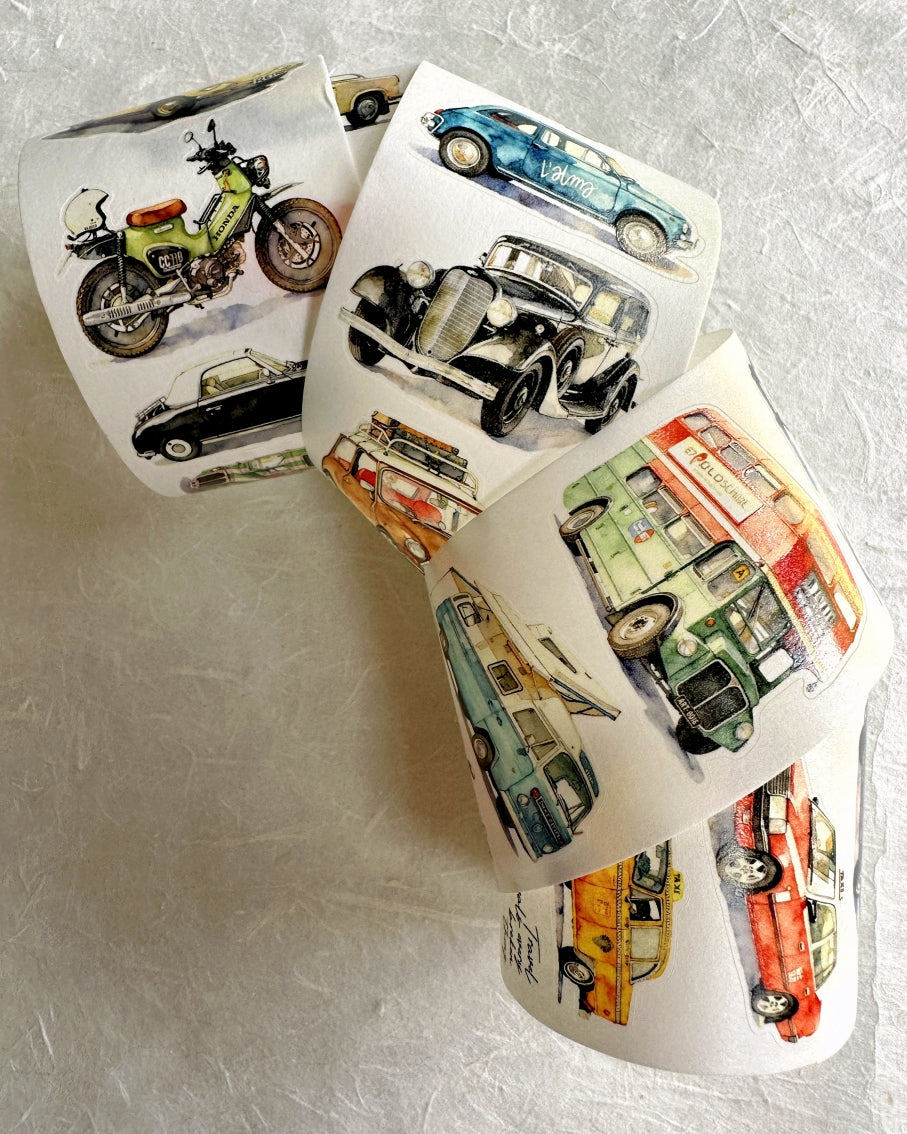 Dengdeng Studio - Travel collection kiss-cut washi tapes SAMPLES