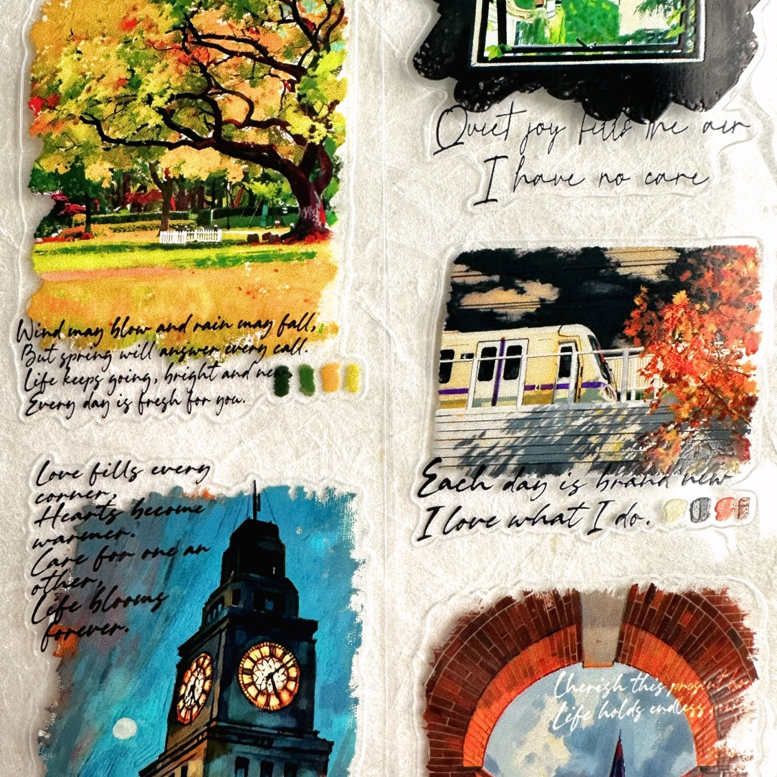 Dengdeng Studio - Urban Narrative kiss-cut PET tape SAMPLES