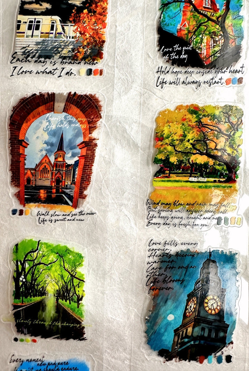 Dengdeng Studio - Urban Narrative kiss-cut PET tape SAMPLES