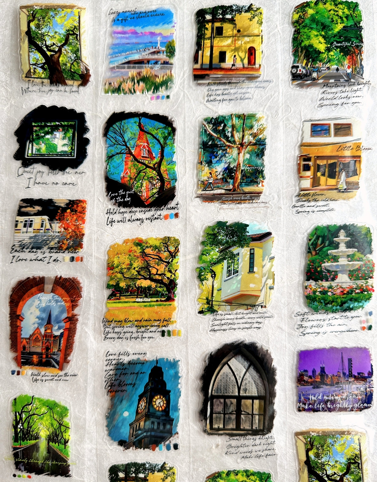 Dengdeng Studio - Urban Narrative kiss-cut PET tape SAMPLES