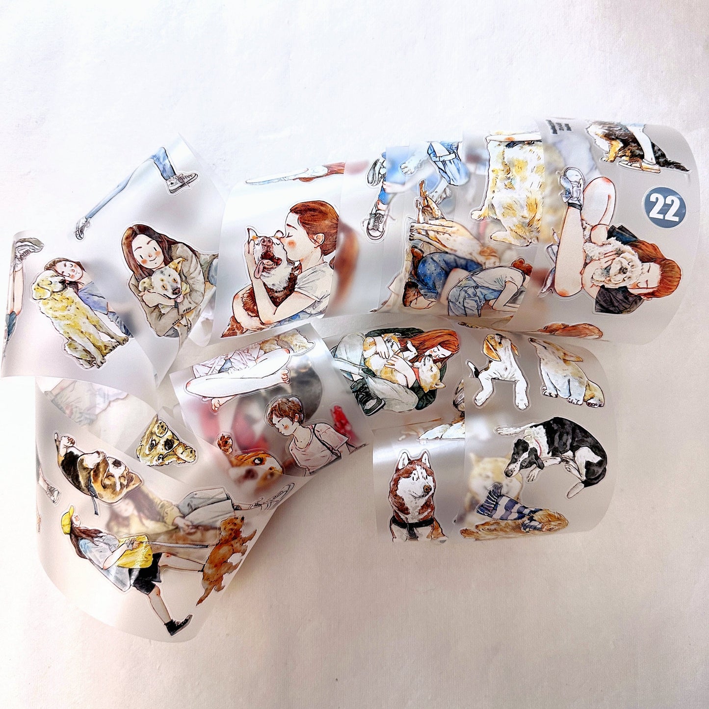 Ding Ding - My Sweetheart kiss-cut PET tape SAMPLES