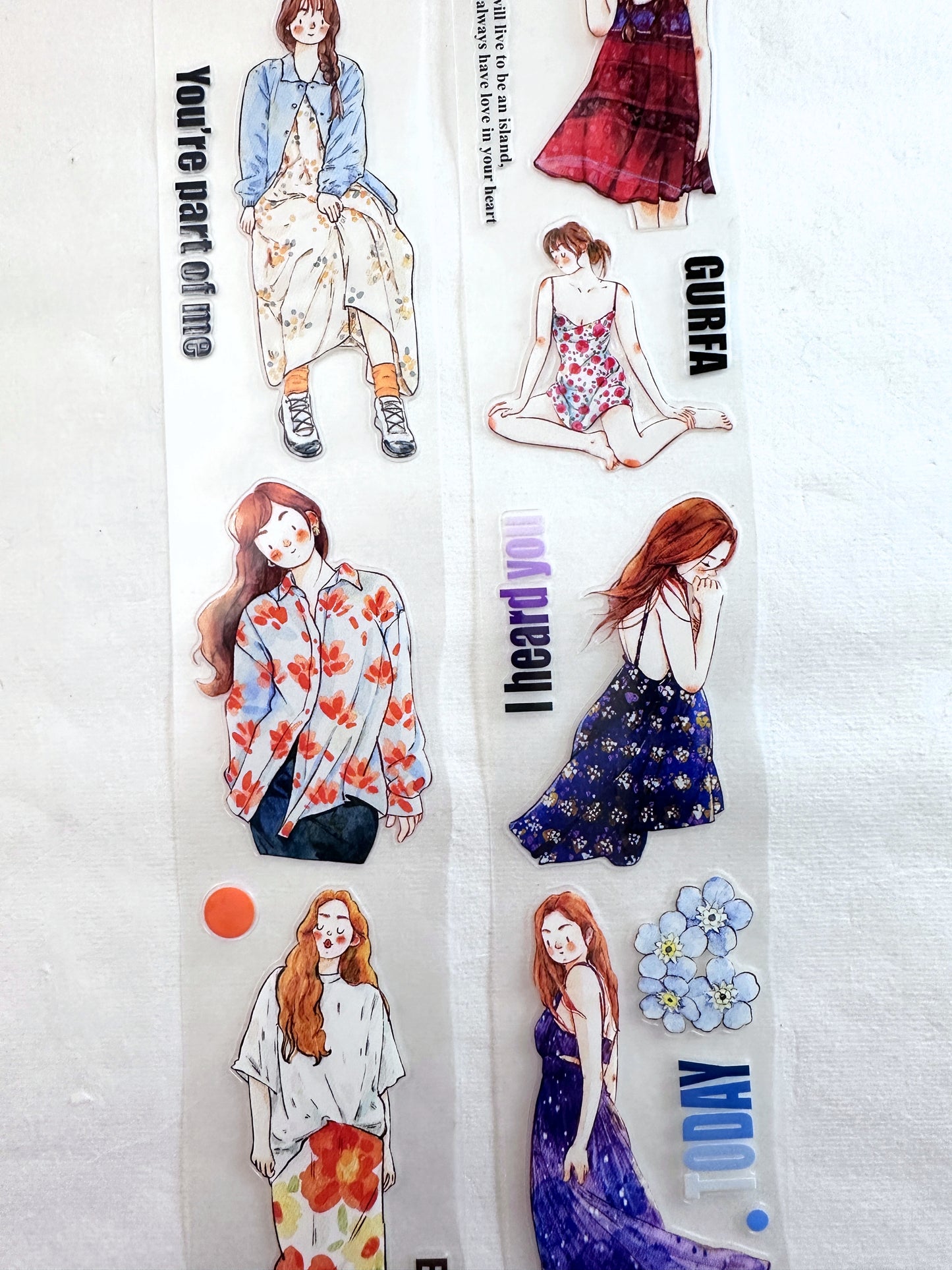 Ding Ding - Colorful kiss-cut PET tape SAMPLES