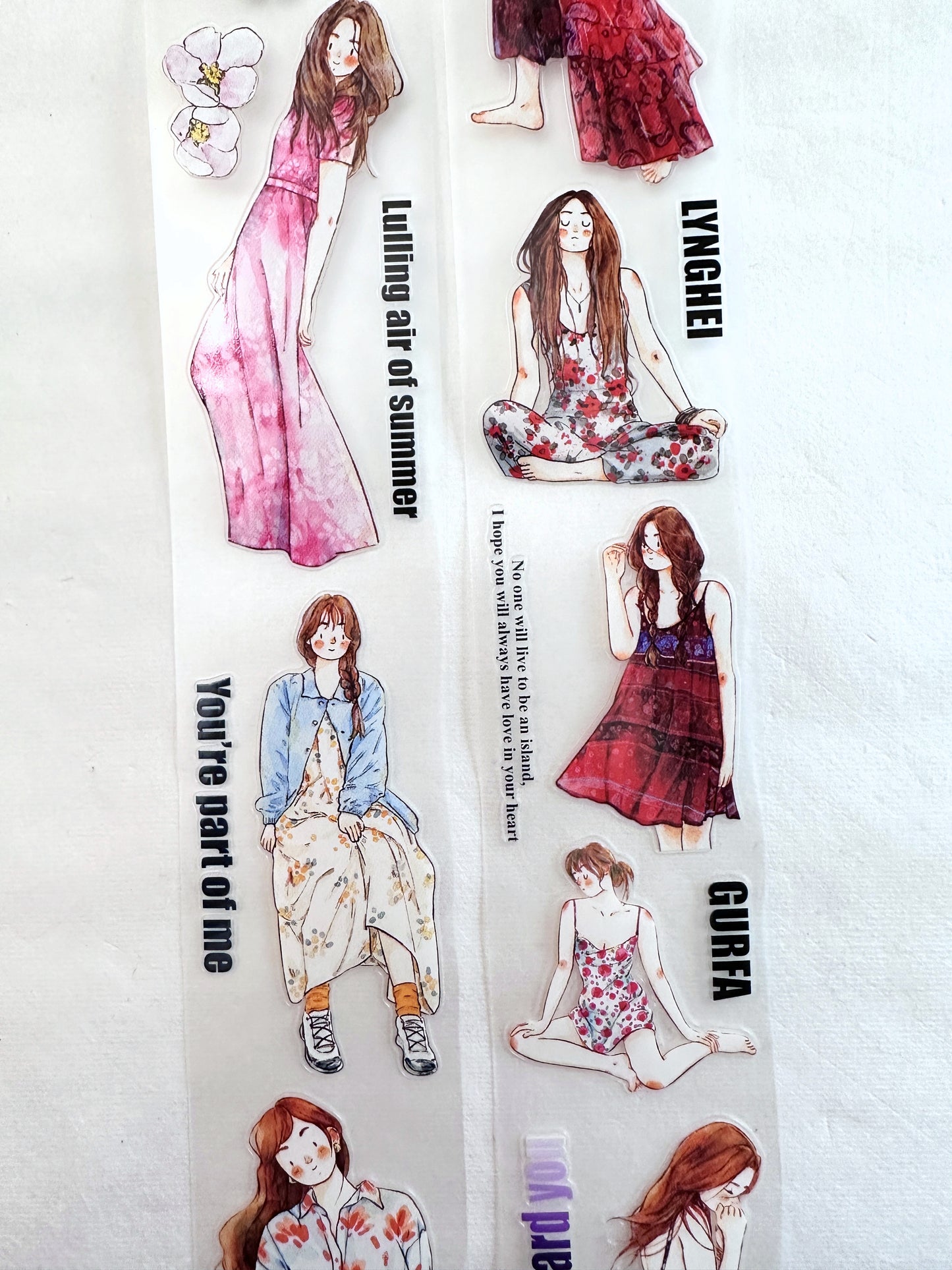 Ding Ding - Colorful kiss-cut PET tape SAMPLES