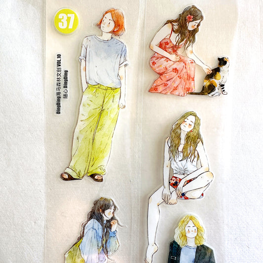 Ding Ding - Follow Your Heart kiss-cut PET tape SAMPLES
