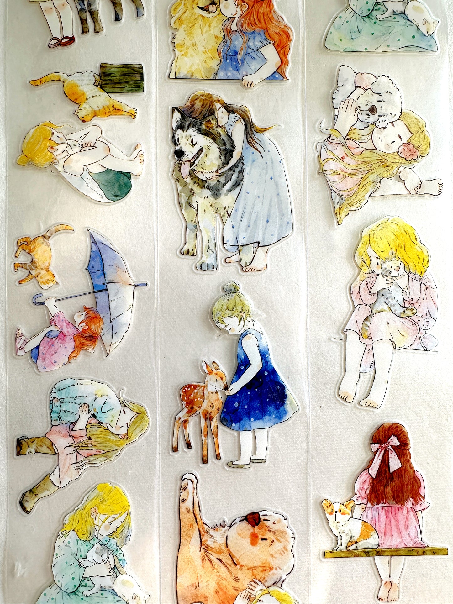 Ding Ding - Animal Companions kiss-cut PET tape SAMPLES