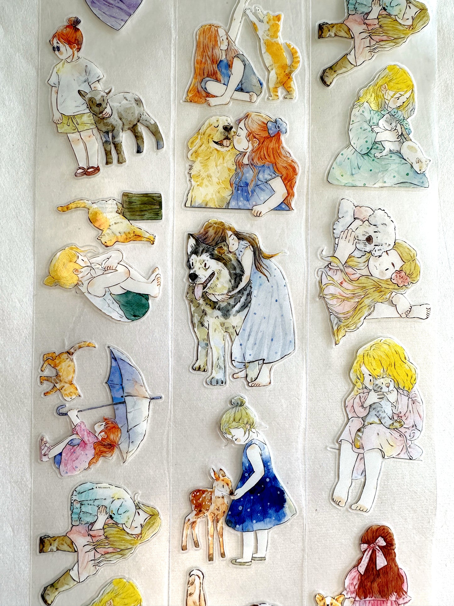 Ding Ding - Animal Companions kiss-cut PET tape SAMPLES