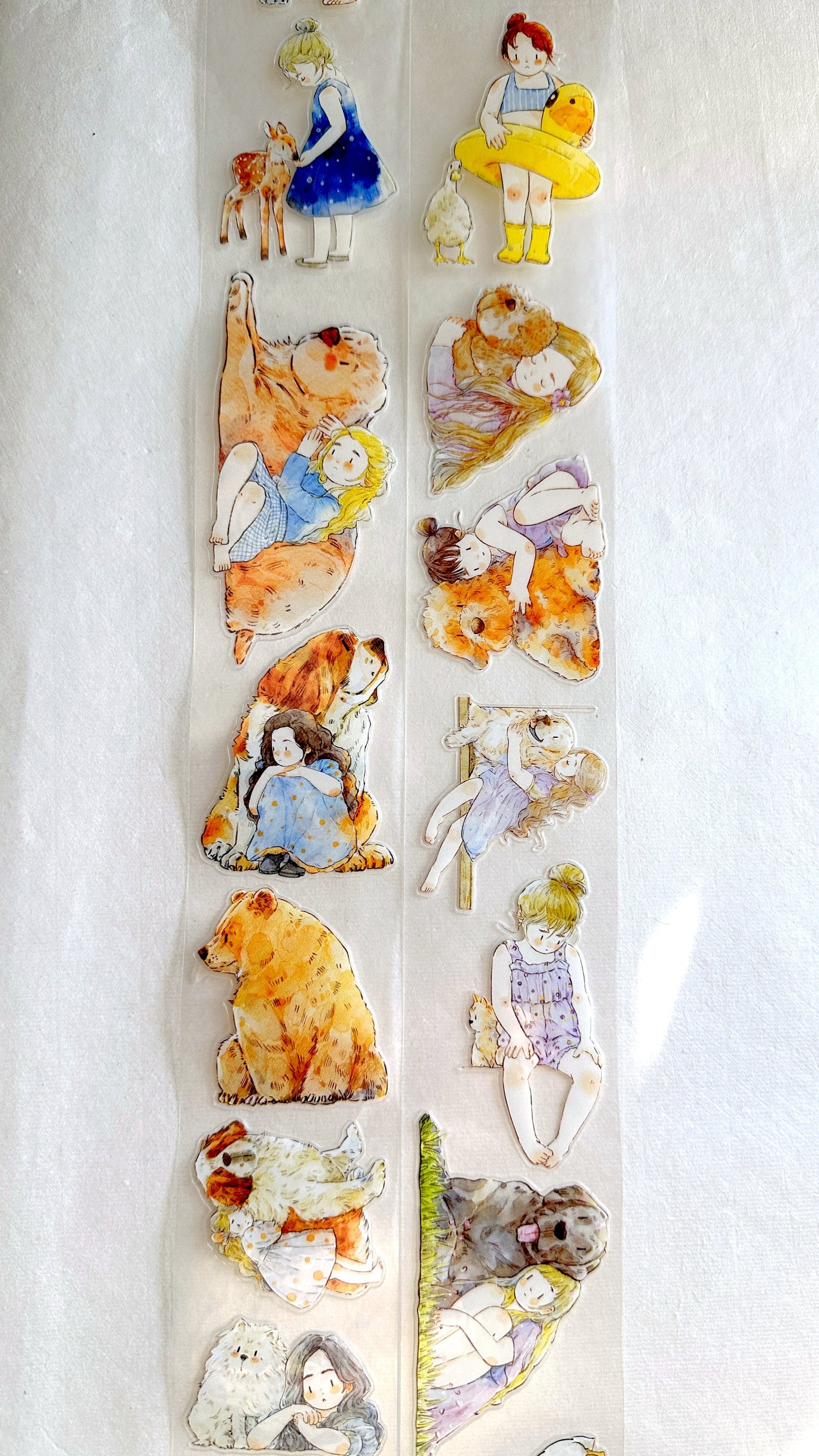 Ding Ding - Animal Companions kiss-cut PET tape SAMPLES