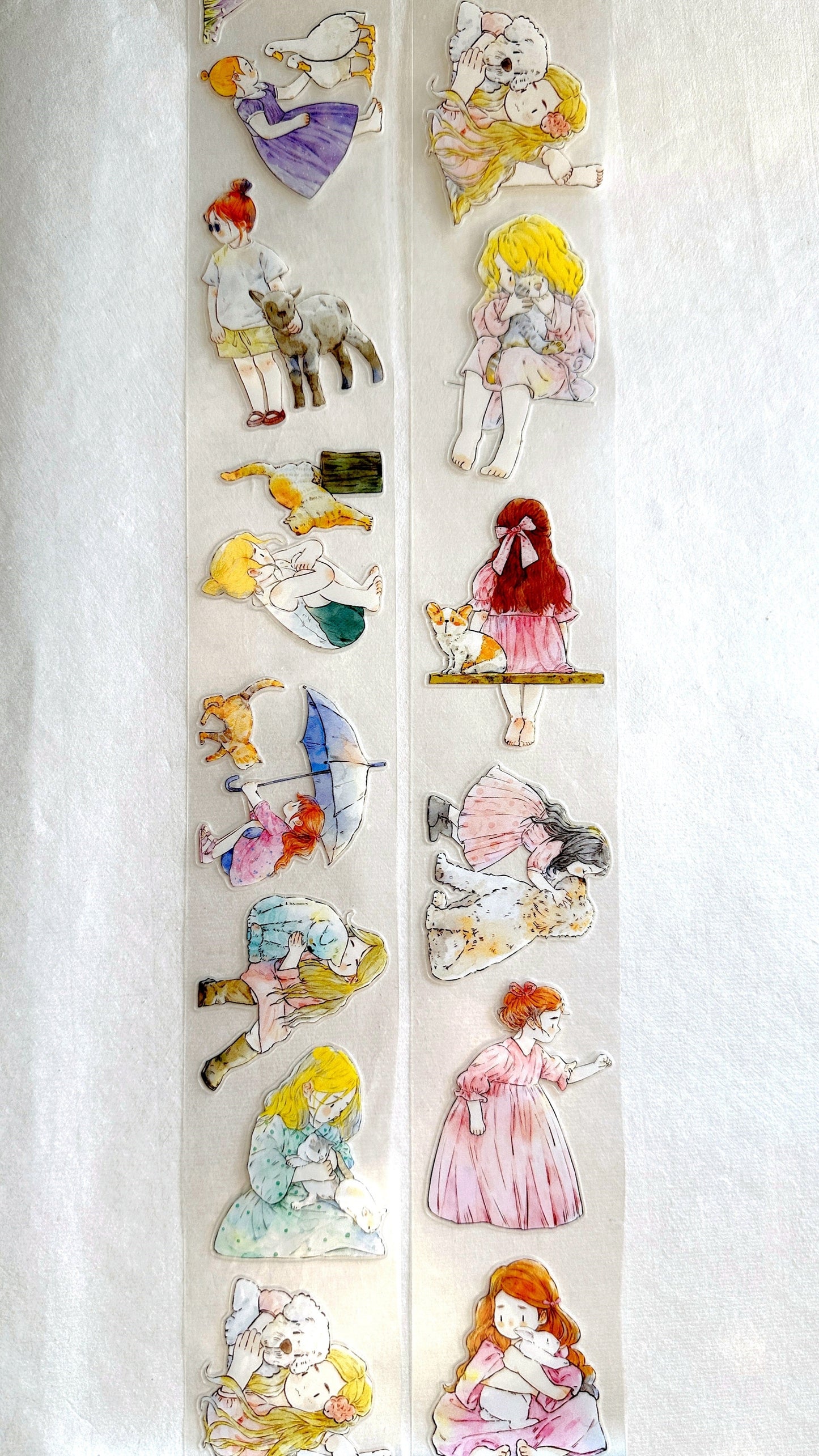 Ding Ding - Animal Companions kiss-cut PET tape SAMPLES