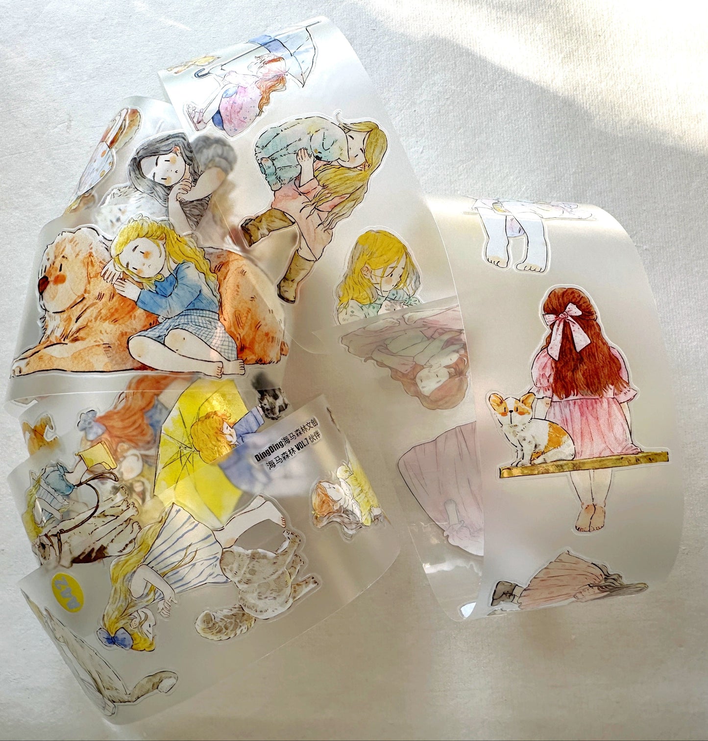Ding Ding - Animal Companions kiss-cut PET tape SAMPLES