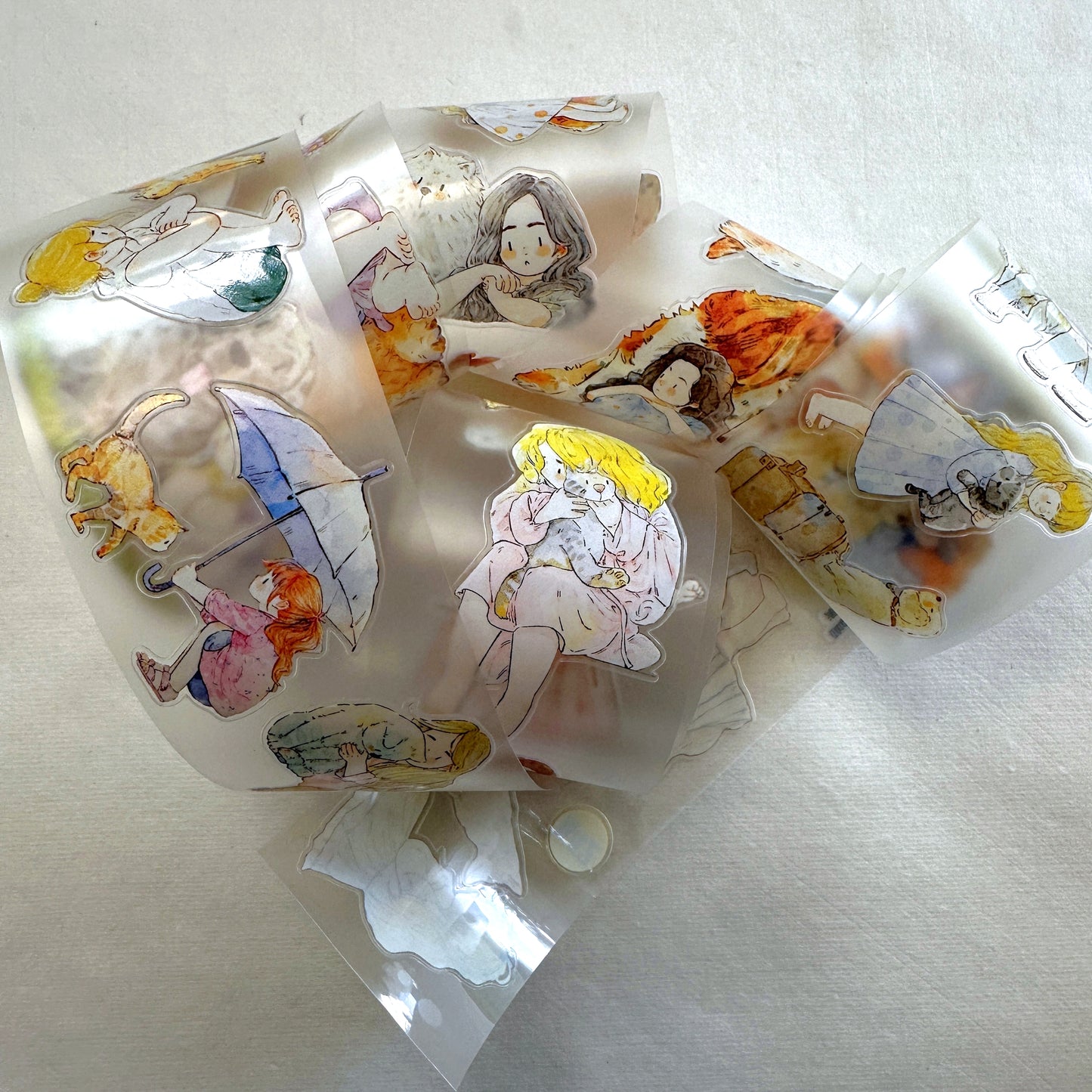 Ding Ding - Animal Companions kiss-cut PET tape SAMPLES