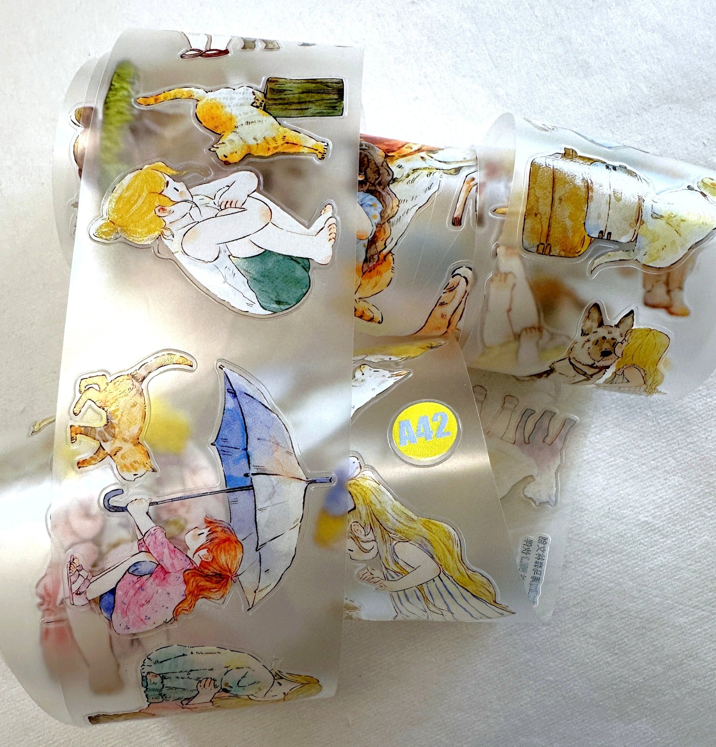 Ding Ding - Animal Companions kiss-cut PET tape SAMPLES
