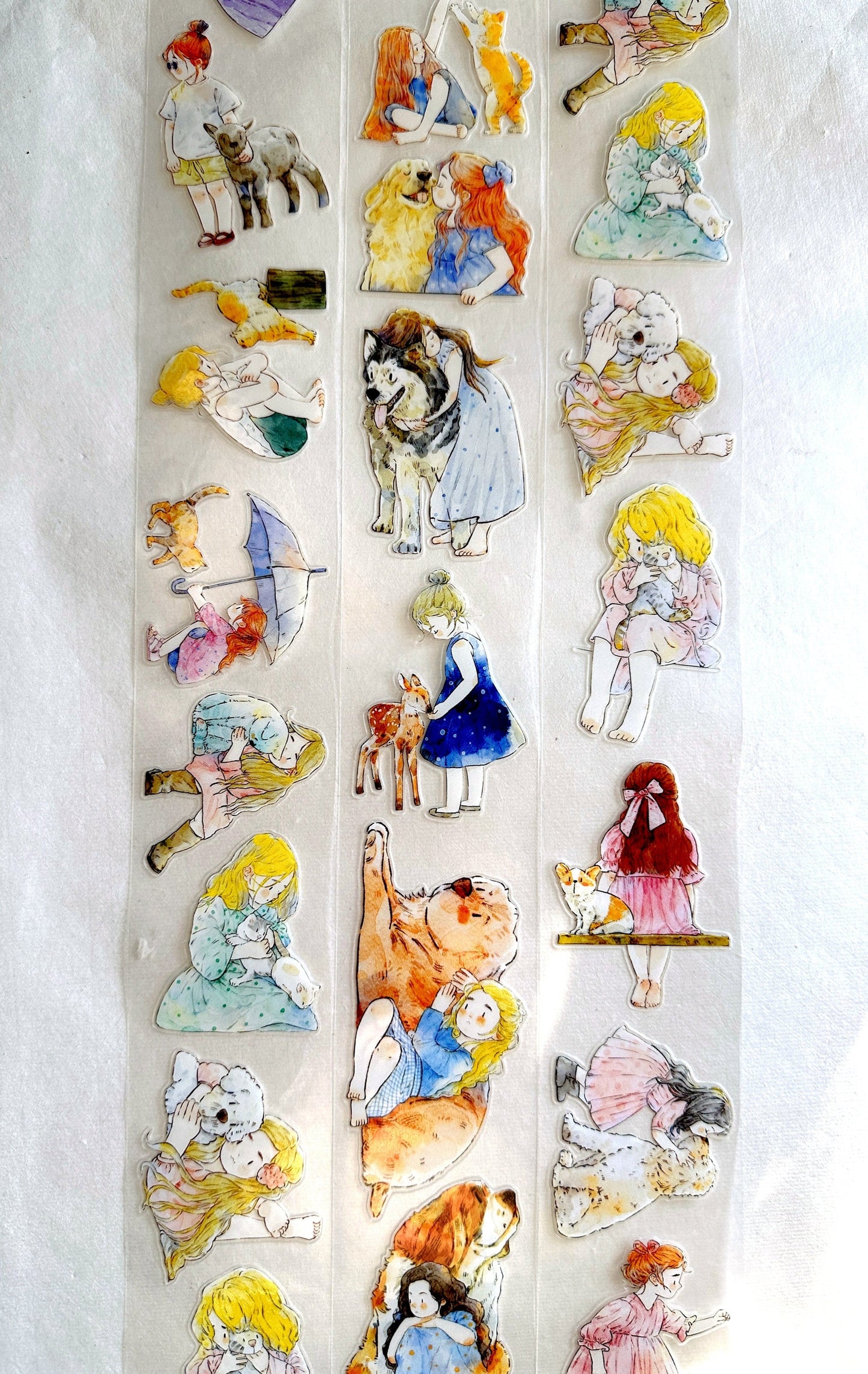 Ding Ding - Animal Companions kiss-cut PET tape SAMPLES