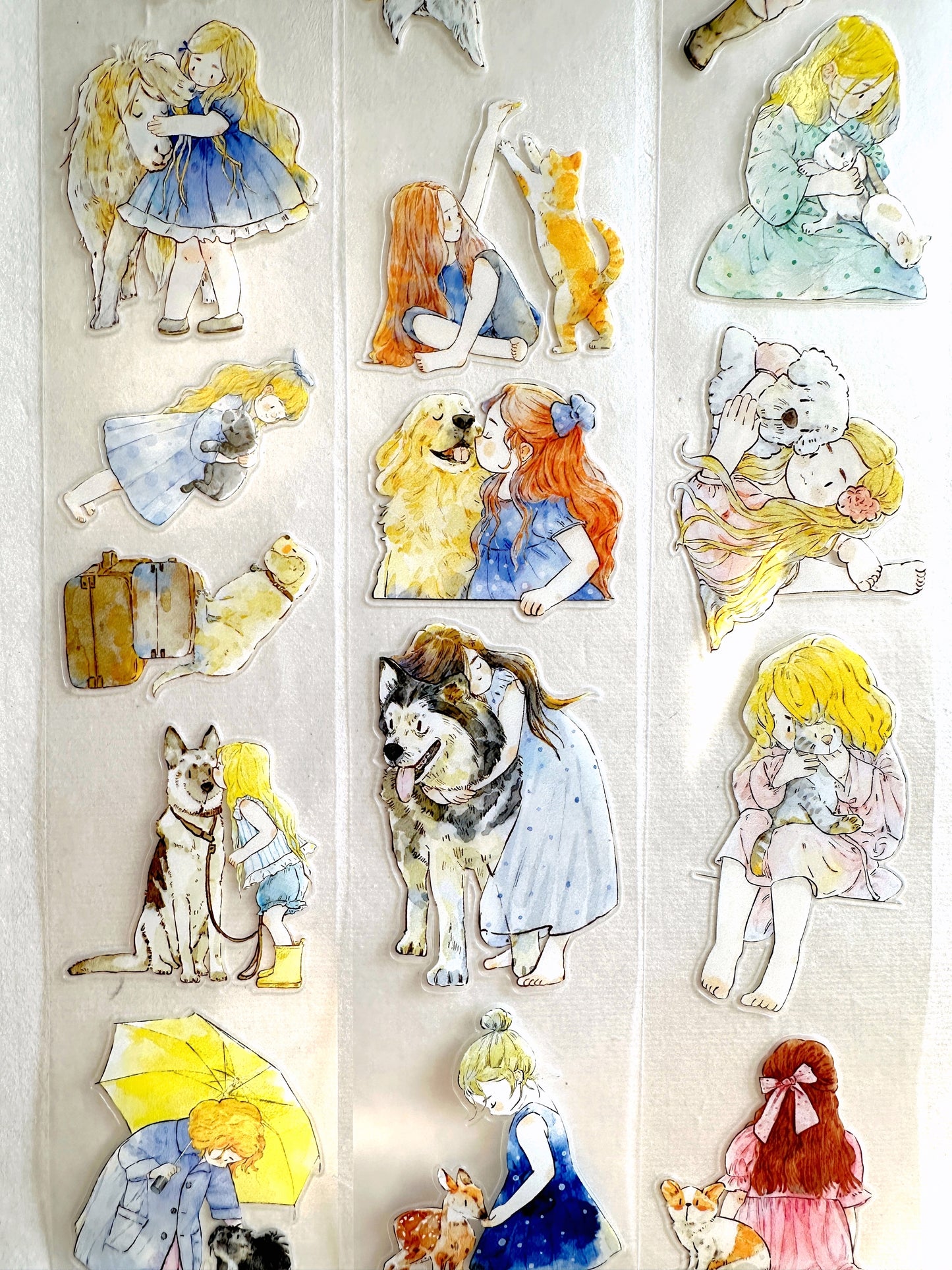 Ding Ding - Animal Companions kiss-cut PET tape SAMPLES