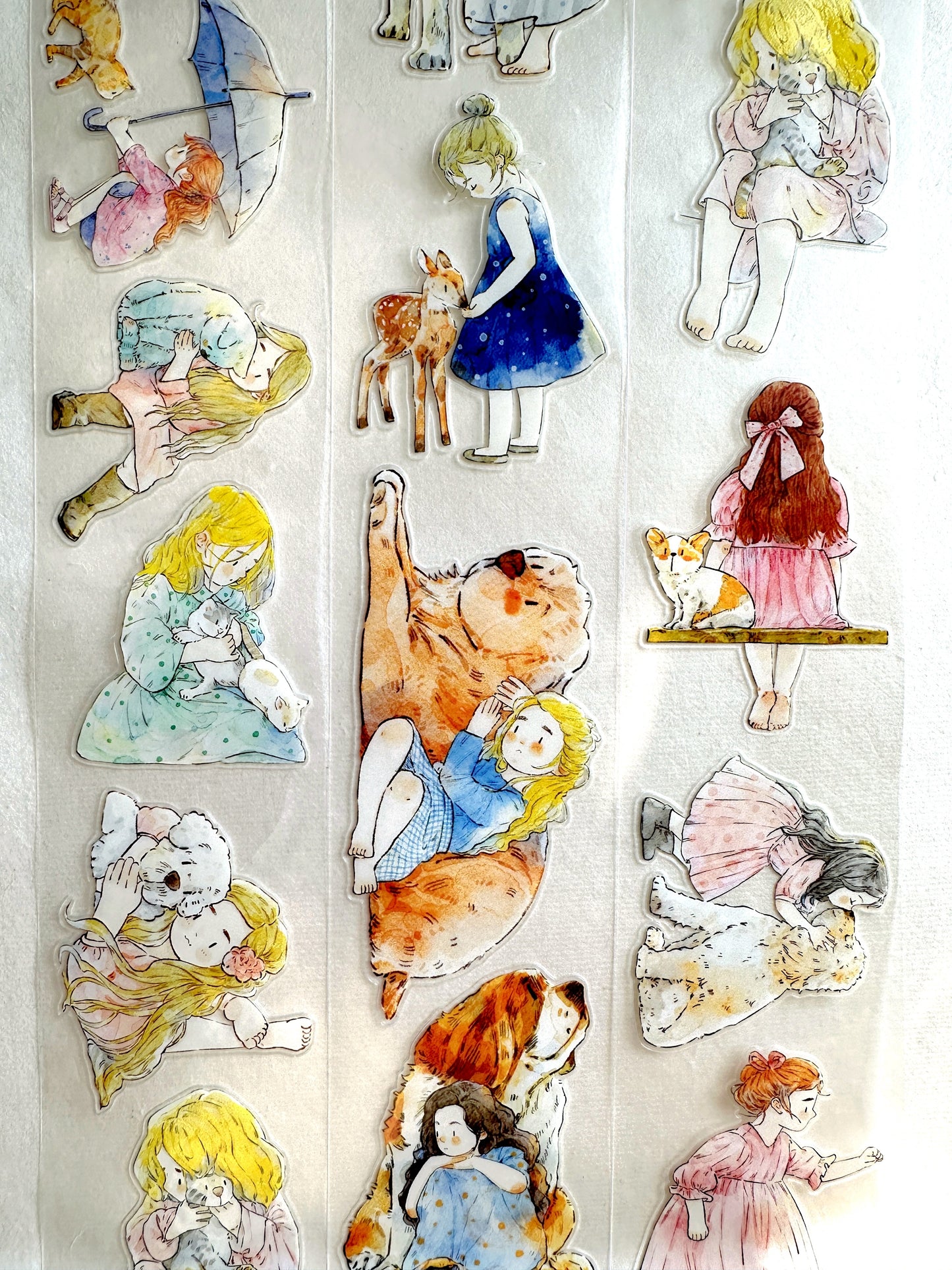 Ding Ding - Animal Companions kiss-cut PET tape SAMPLES