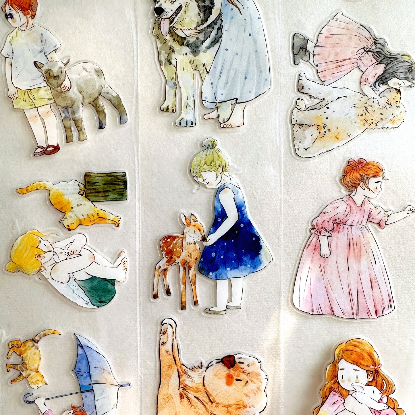 Ding Ding - Animal Companions kiss-cut PET tape SAMPLES