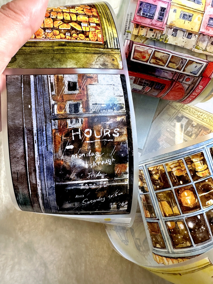 Ding Ding - Urban Journey PET tape (8 cm x 166 cm) SAMPLES