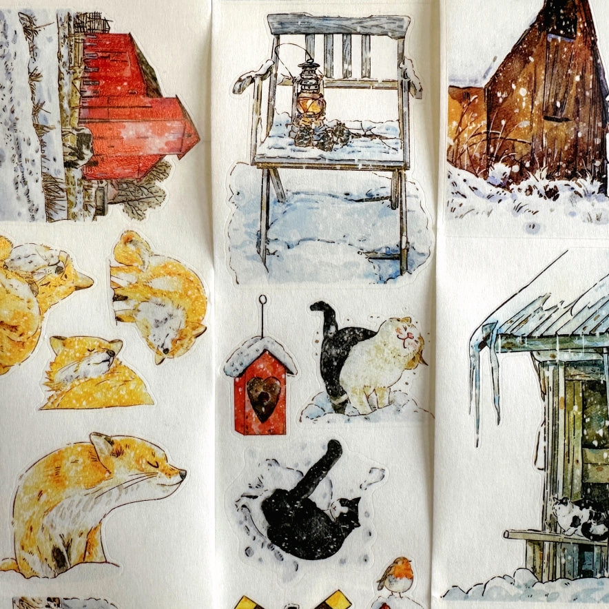Ding Ding - [DICONTINUED] Winter kiss-cut washi tape SAMPLES