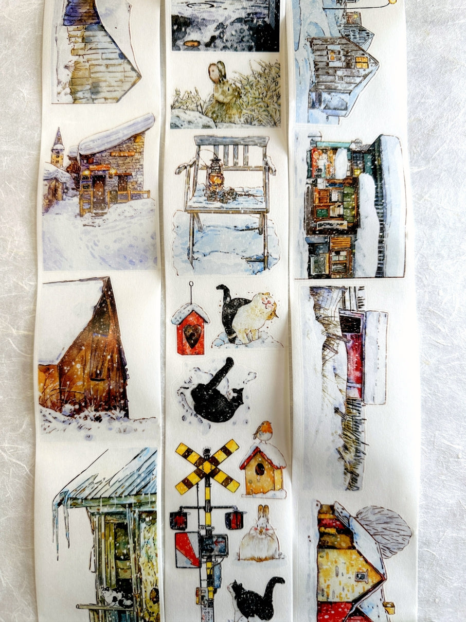 Ding Ding - [DICONTINUED] Winter kiss-cut washi tape SAMPLES