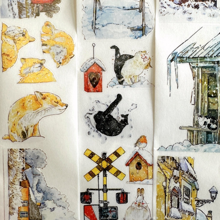 Ding Ding - [DICONTINUED] Winter kiss-cut washi tape SAMPLES