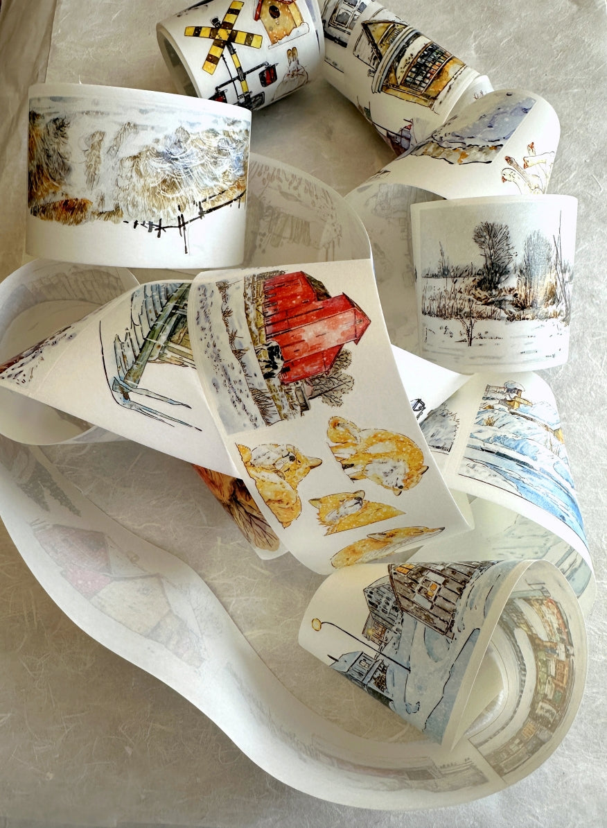 Ding Ding - [DICONTINUED] Winter kiss-cut washi tape SAMPLES