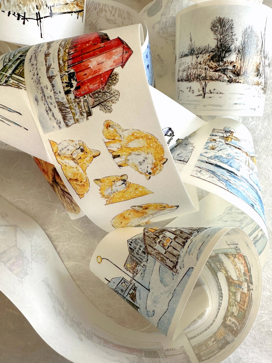 Ding Ding - [DICONTINUED] Winter kiss-cut washi tape SAMPLES