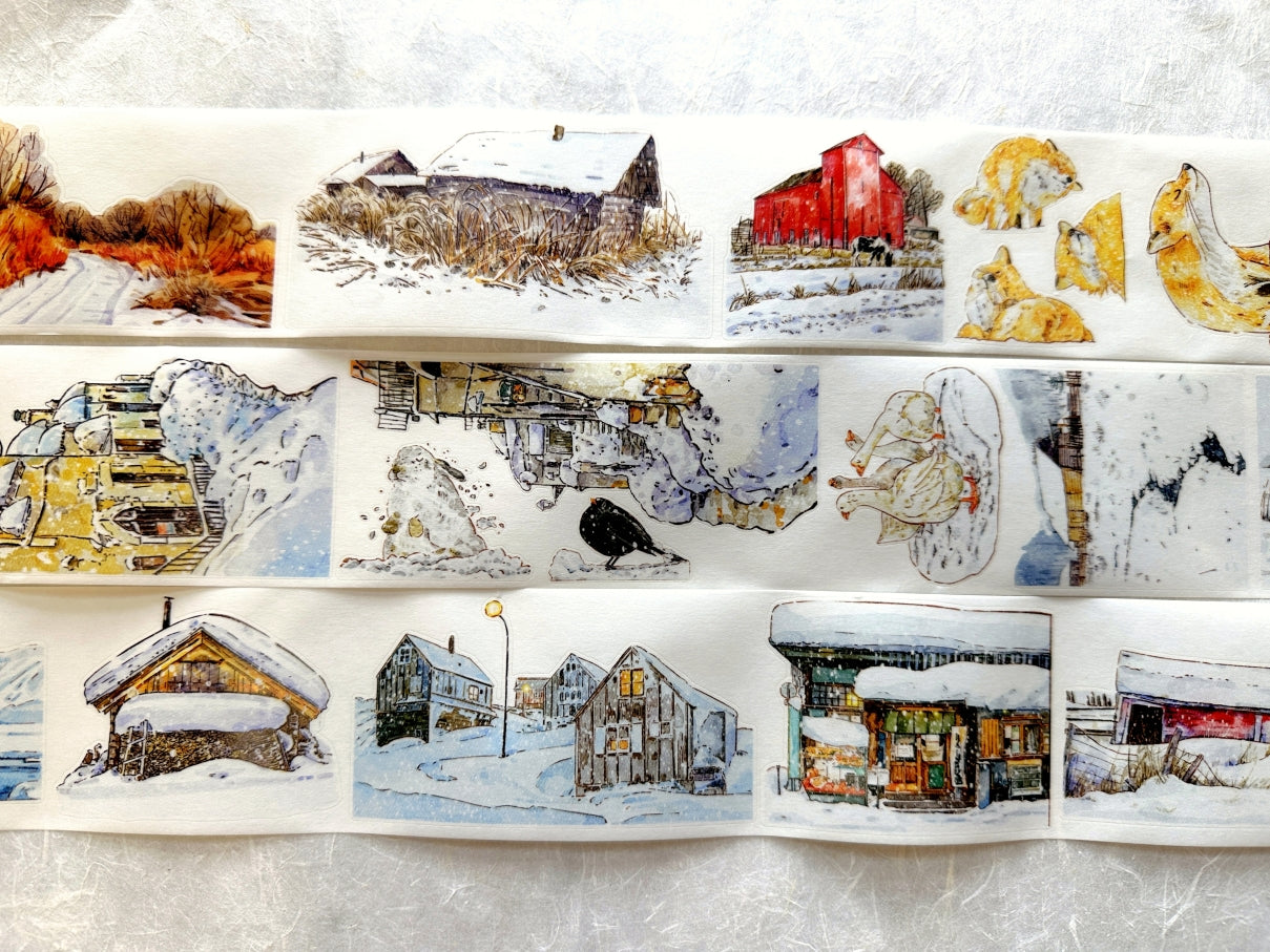 Ding Ding - [DICONTINUED] Winter kiss-cut washi tape SAMPLES