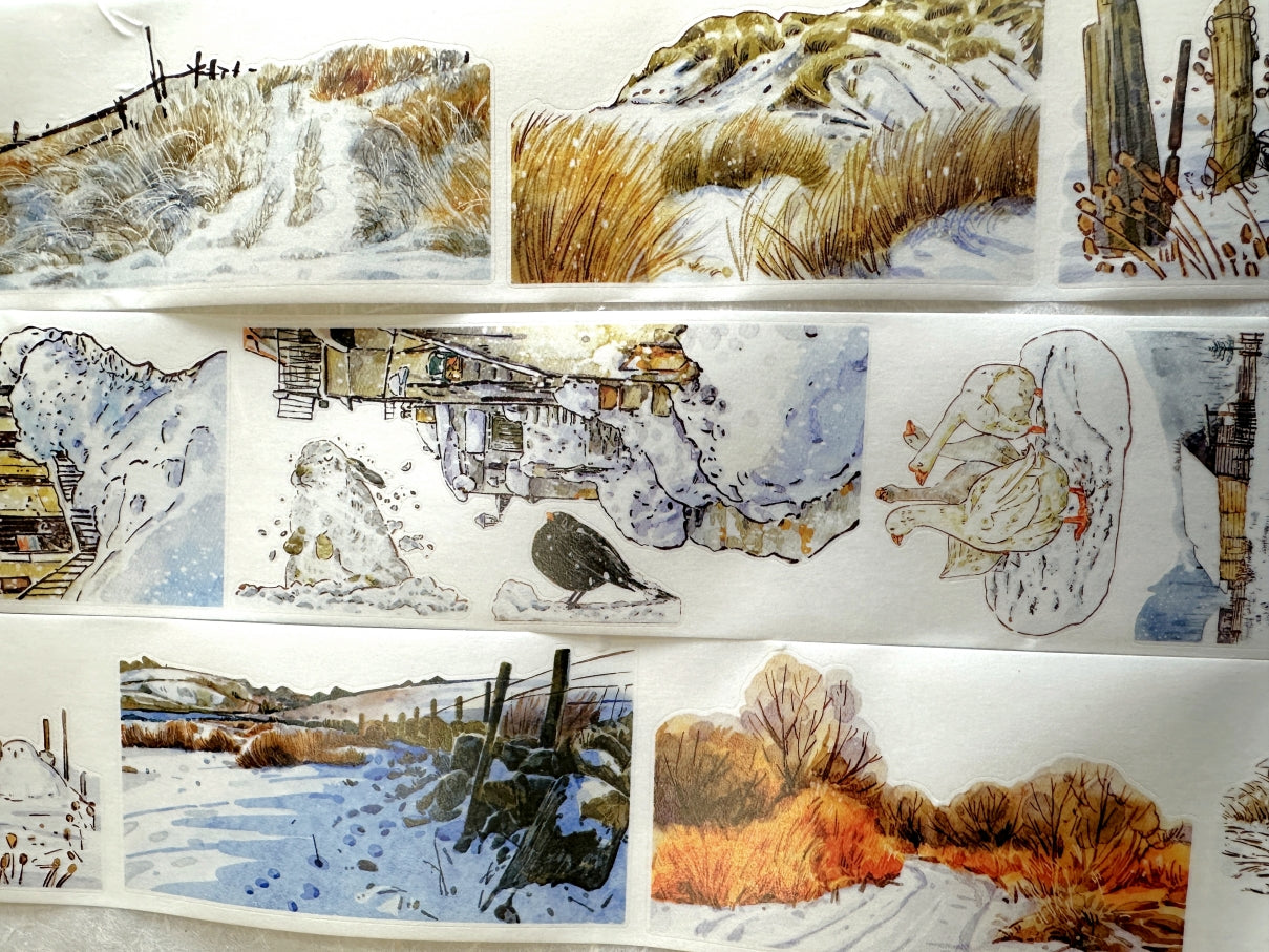 Ding Ding - [DICONTINUED] Winter kiss-cut washi tape SAMPLES