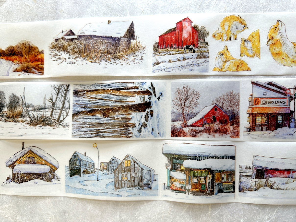 Ding Ding - [DICONTINUED] Winter kiss-cut washi tape SAMPLES