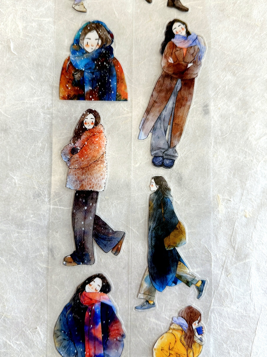 Ding Ding - Winter Collection kiss-cut PET tape (5 cm x 333 cm) SAMPLES
