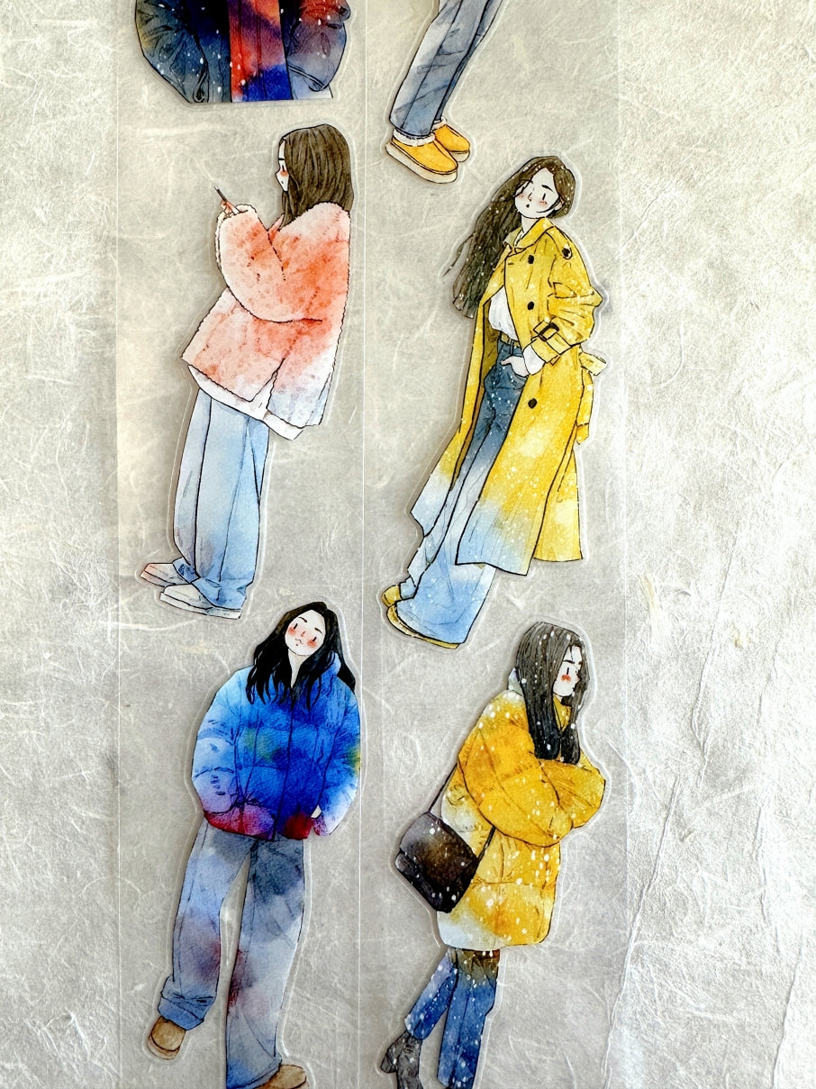 Ding Ding - Winter Collection kiss-cut PET tape (5 cm x 333 cm) SAMPLES