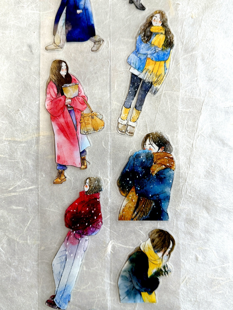 Ding Ding - Winter Collection kiss-cut PET tape (5 cm x 333 cm) SAMPLES