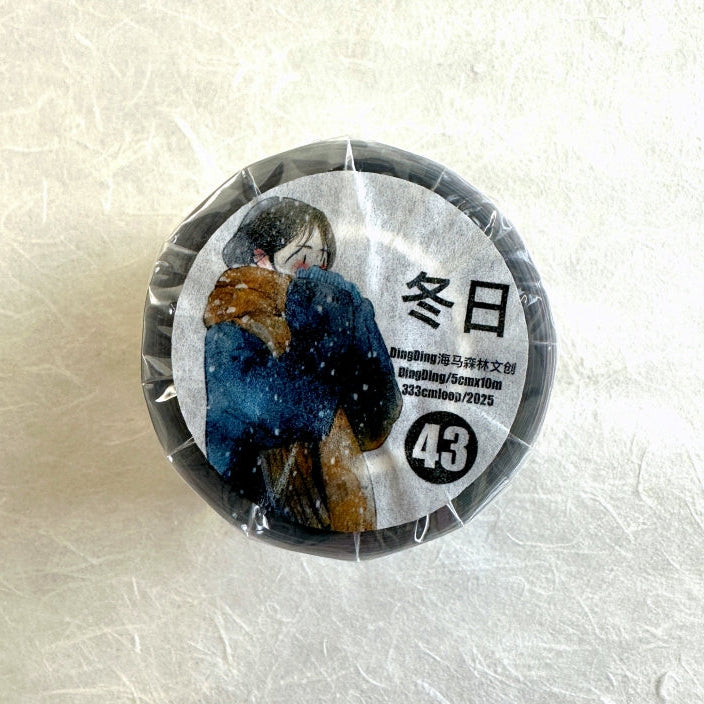 Ding Ding - Winter Collection kiss-cut PET tape (5 cm x 333 cm) SAMPLES