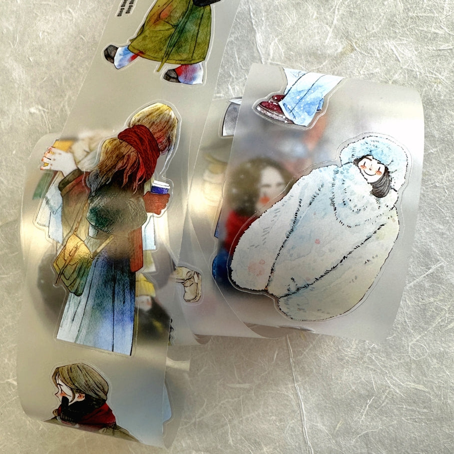 Ding Ding - Winter Collection kiss-cut PET tape (5 cm x 333 cm) SAMPLES