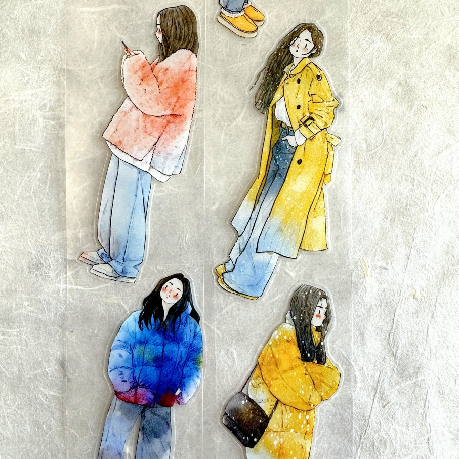 Ding Ding - Winter Collection kiss-cut PET tape (5 cm x 333 cm) SAMPLES