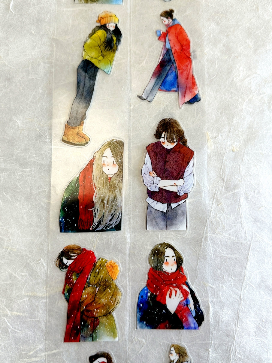 Ding Ding - Winter Collection kiss-cut PET tape (5 cm x 333 cm) SAMPLES