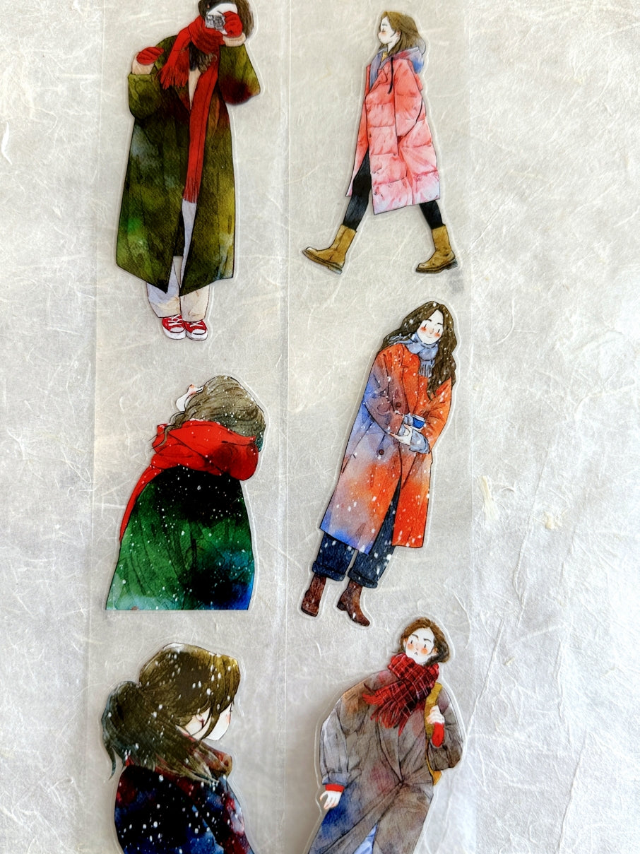 Ding Ding - Winter Collection kiss-cut PET tape (5 cm x 333 cm) SAMPLES