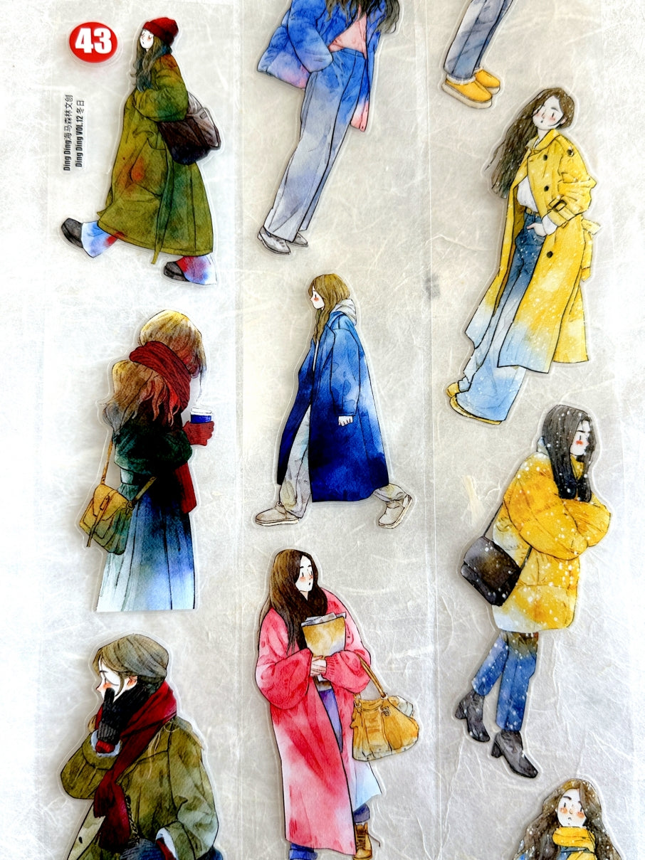 Ding Ding - Winter Collection kiss-cut PET tape (5 cm x 333 cm) SAMPLES