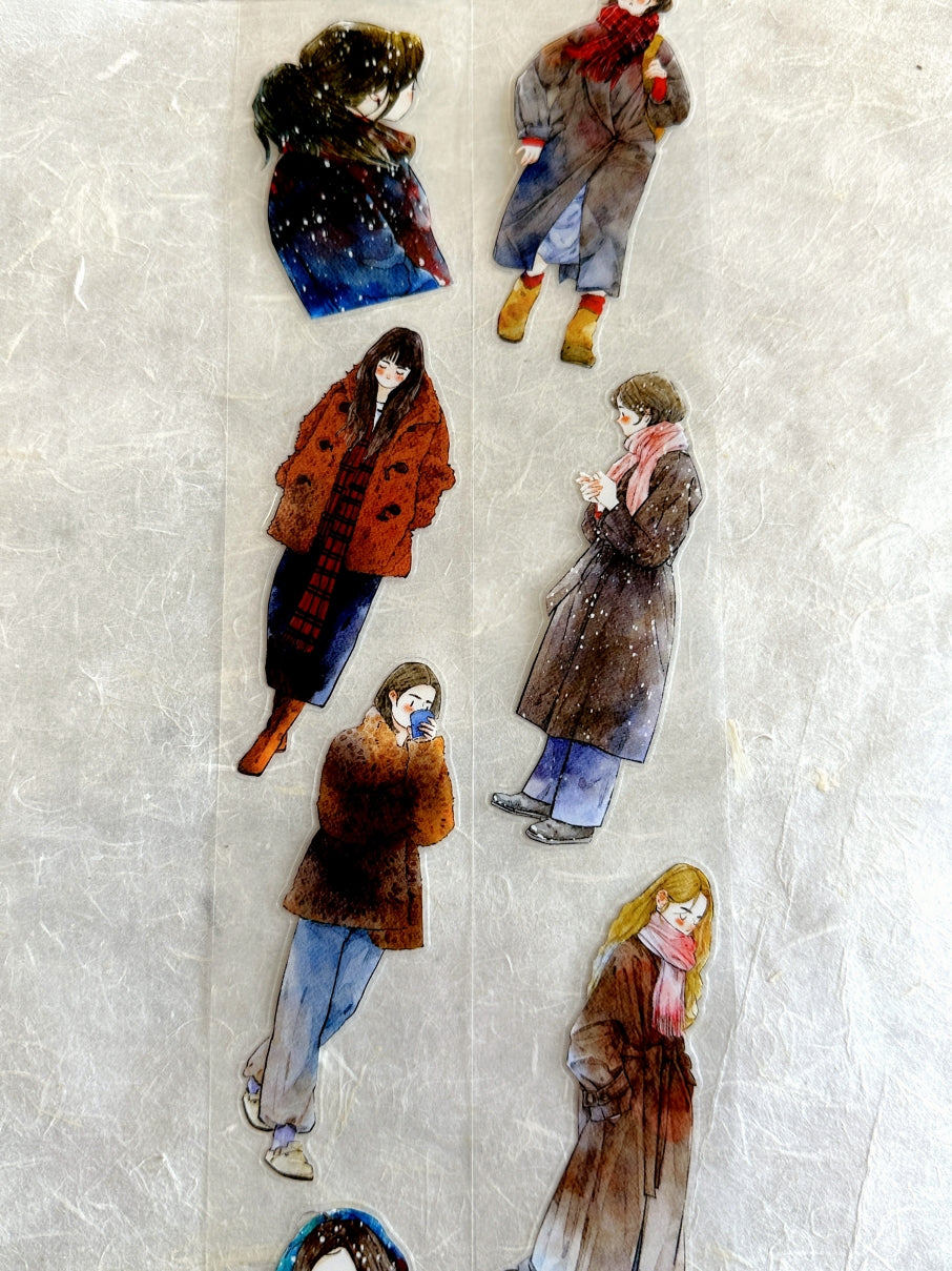 Ding Ding - Winter Collection kiss-cut PET tape (5 cm x 333 cm) SAMPLES