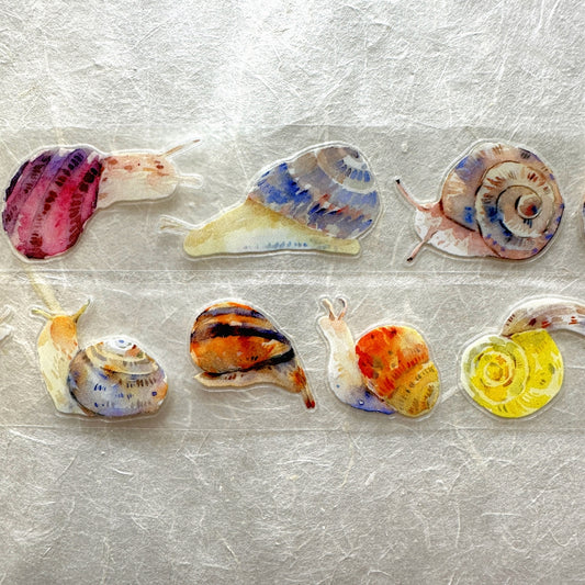 Ding Ding - Snail's Leisurely Crawl kiss-cut PET tape SAMPLES