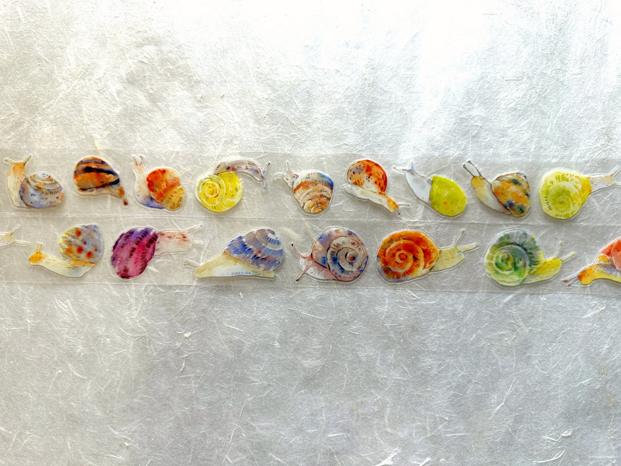 Ding Ding - Snail's Leisurely Crawl kiss-cut PET tape SAMPLES